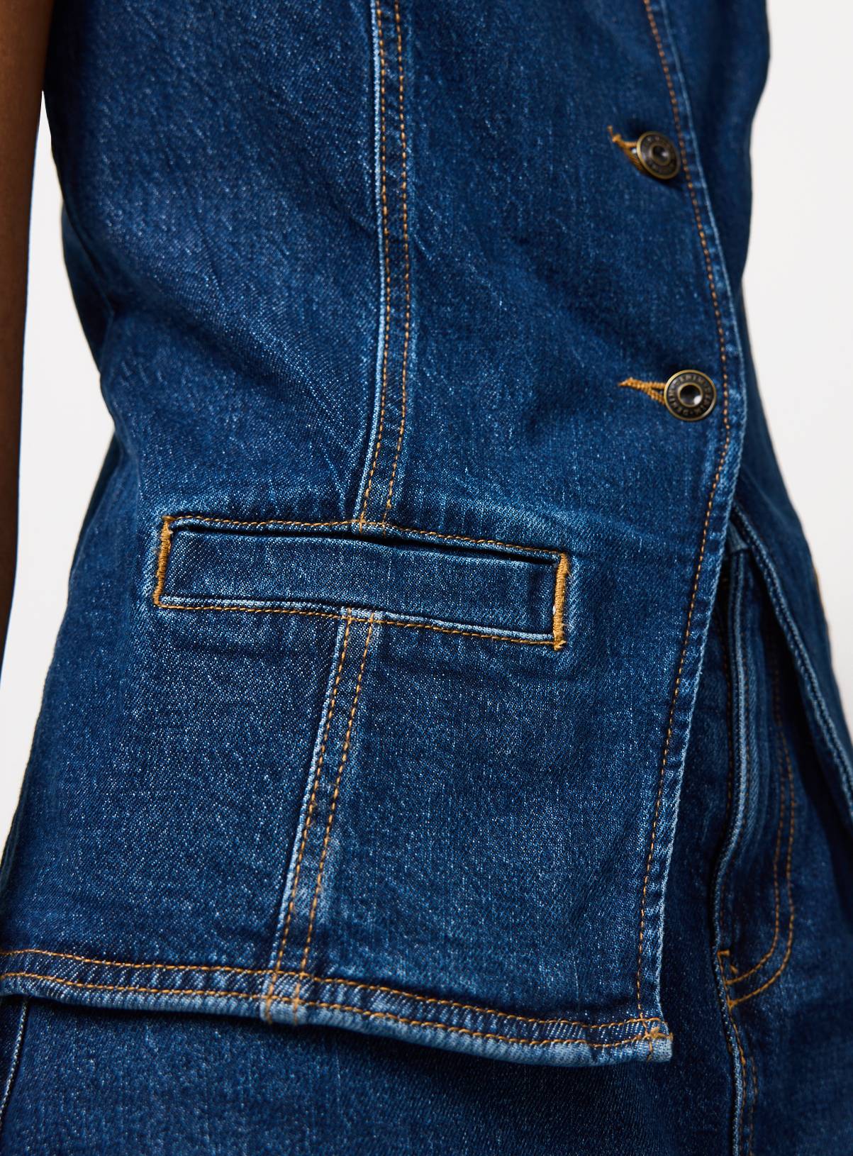 Dark Denim Co-ord Waistcoat 12 - Image 3